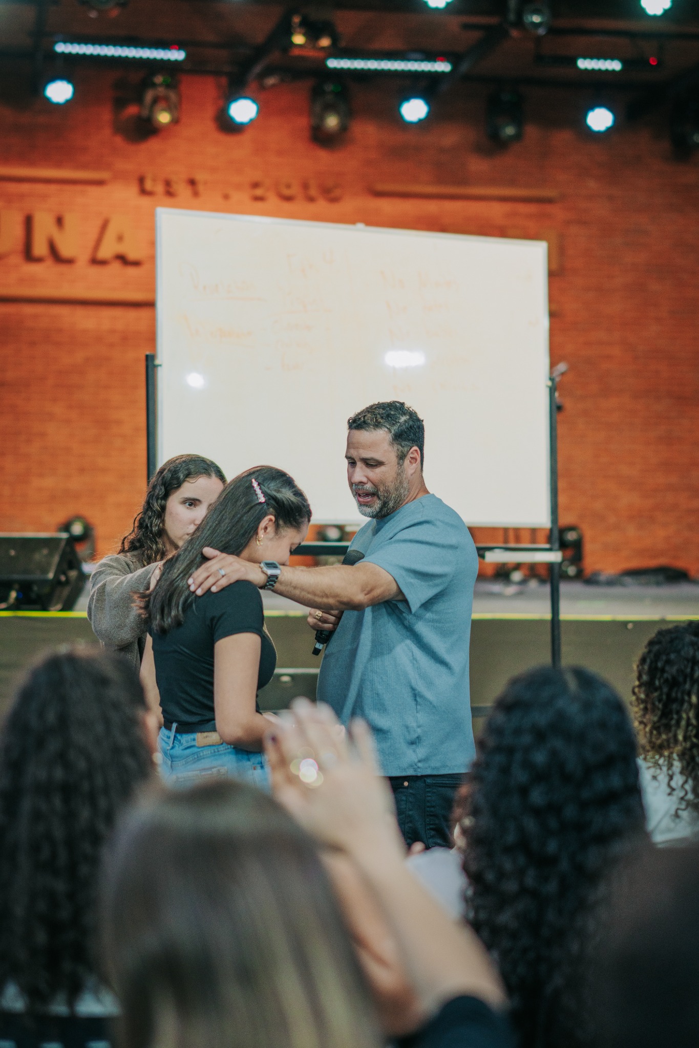 Dr. Ivan Roman ministering during a live session
